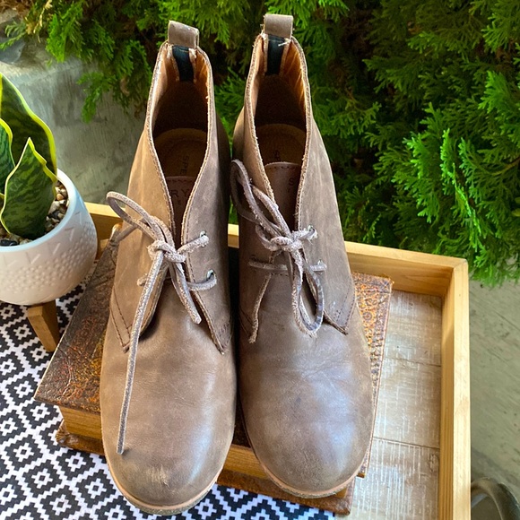 Sperry Harlow Wedge Ankle Brown Leather Booties size 9.5 - Picture 6 of 9